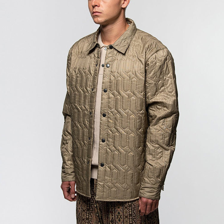 Men's Stussy Long Sleeves Jacket Creamy White 1110139