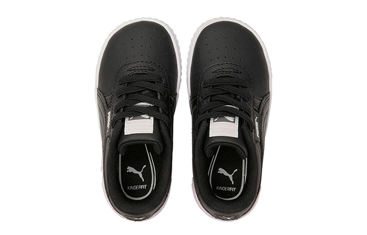 (TD) PUMA Cali Casual Board Shoes Black/White/Pink 368861-01