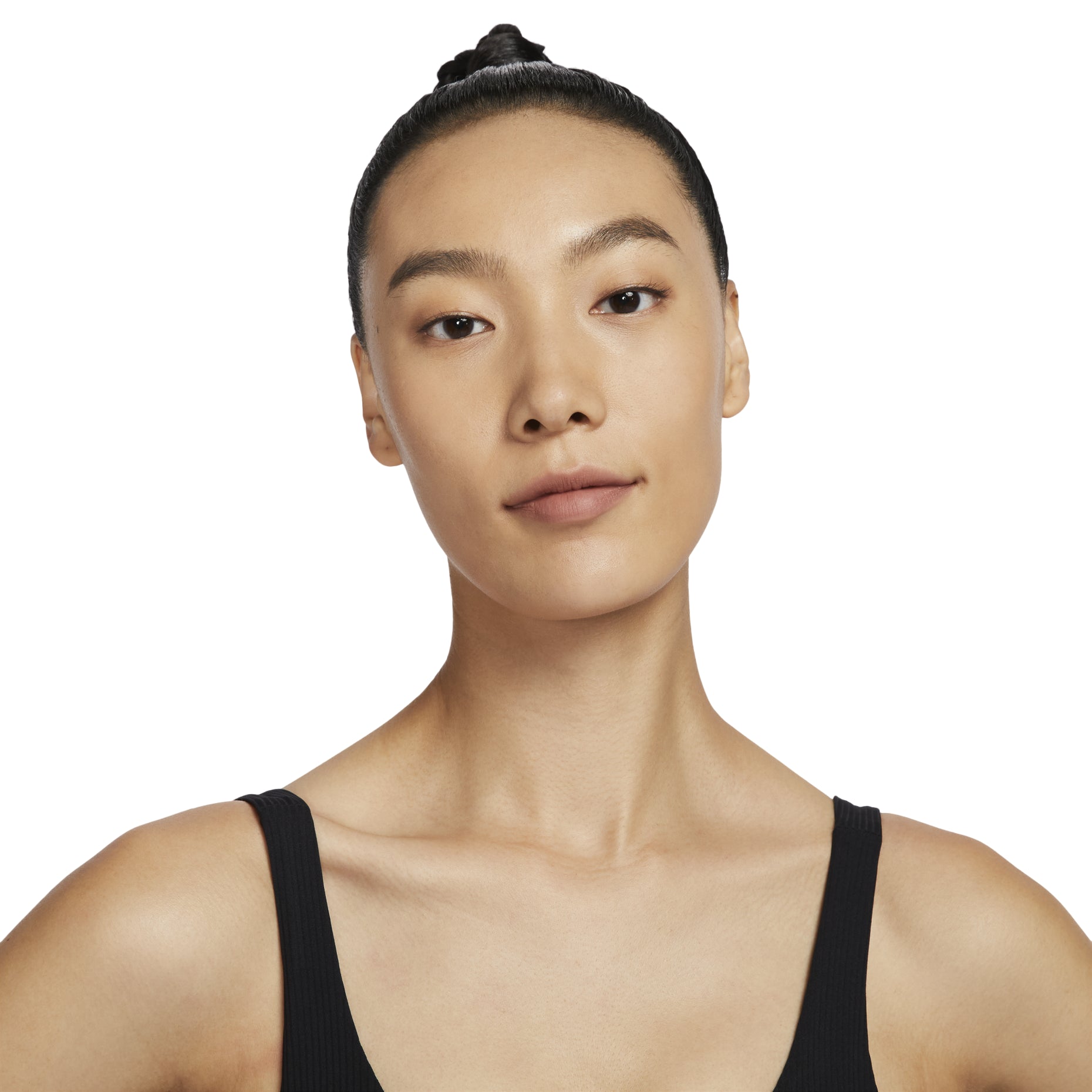 (WMNS) Nike Zenvy Rib Light-Support Padded Longline Sports Bra Asia Sizing 'Black' HF1543-010