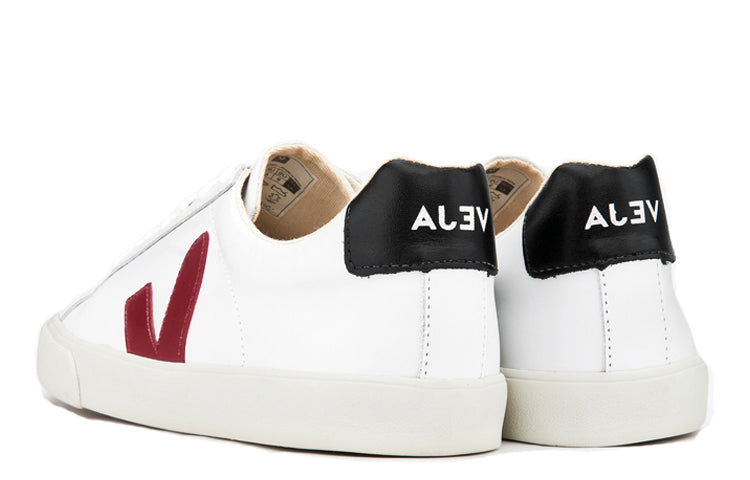 Veja Esplar Logo Leather 'White Marsala Black' EO021969