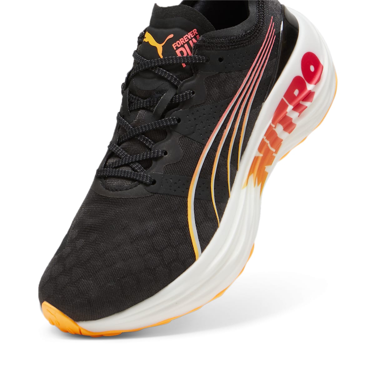 (WMNS) PUMA ForeverRun Nitro 'Black Sun Stream' 309704-01