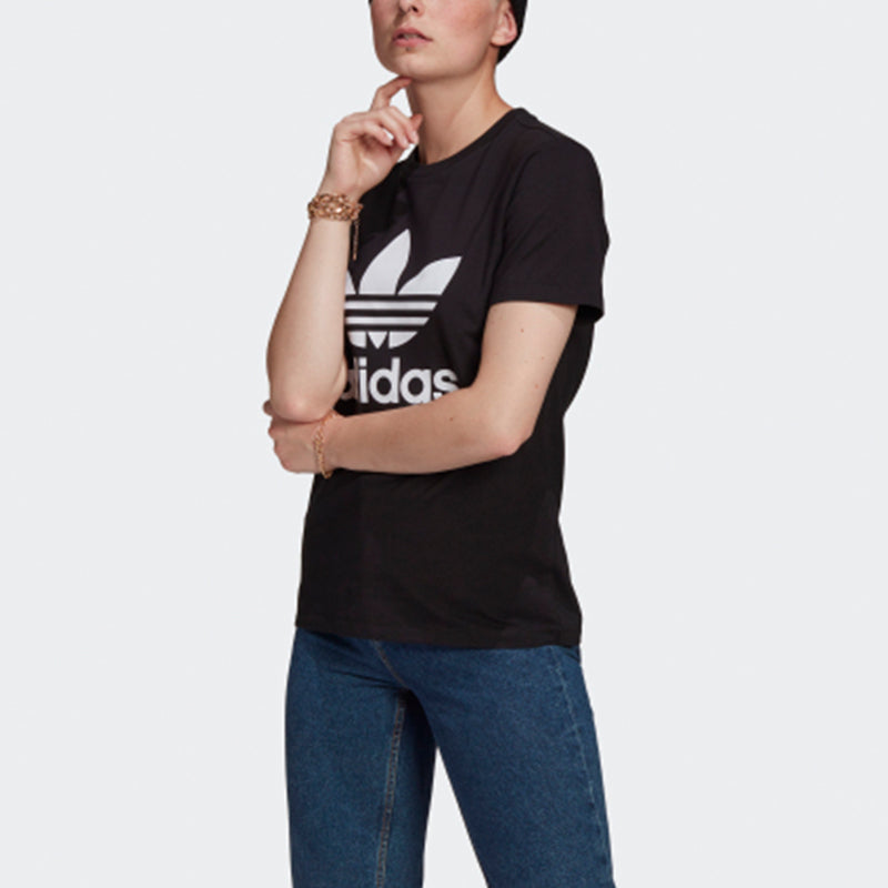 (WMNS) adidas originals Logo Printing Black GN2896