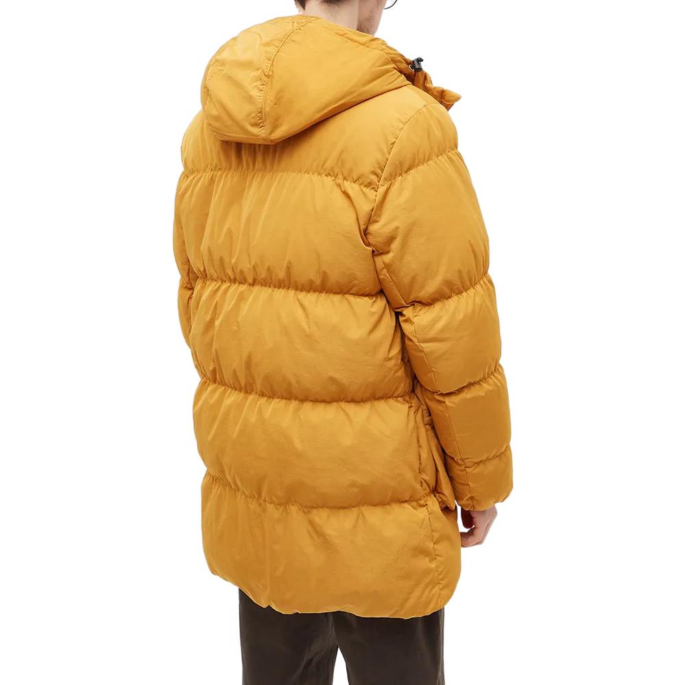 Air Jordan Solid Color logo Zipper Hooded Long Sleeves Down Jacket Men's Yellow DQ7346-712