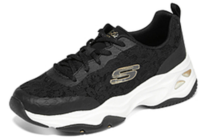 (WMNS) Skechers D'Lites 4.0 'Black' 896092-BKGD