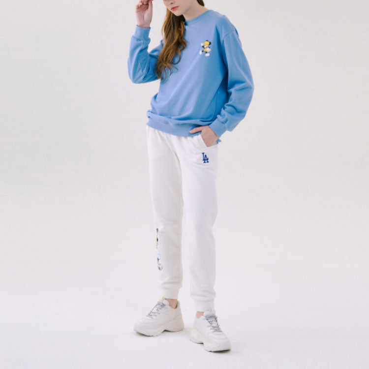 MLB x Disney Mickey Crossover Athleisure Casual Sports Long Sleeves Unisex Blue 31MTK1011-45S