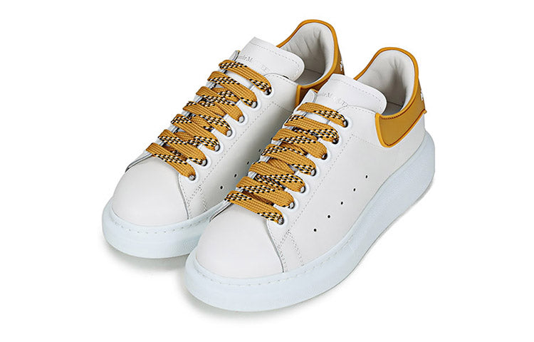 (WMNS) Alexander McQueen Oversized Sneaker 'White Mustard' 621056WHXMT9718