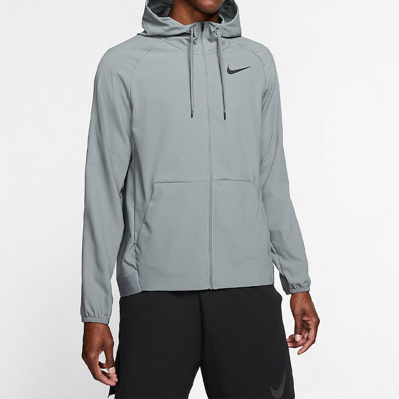 Nike Flex Dri-Fit Full Open Exercise Hoodie Jacket Men's Smoky Grey CK1910-084