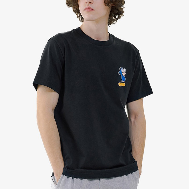 MLB  Disney Mickey Crossover New York Yankees Basic Printing Short Sleeve Unisex Black 31TSK2031-50L