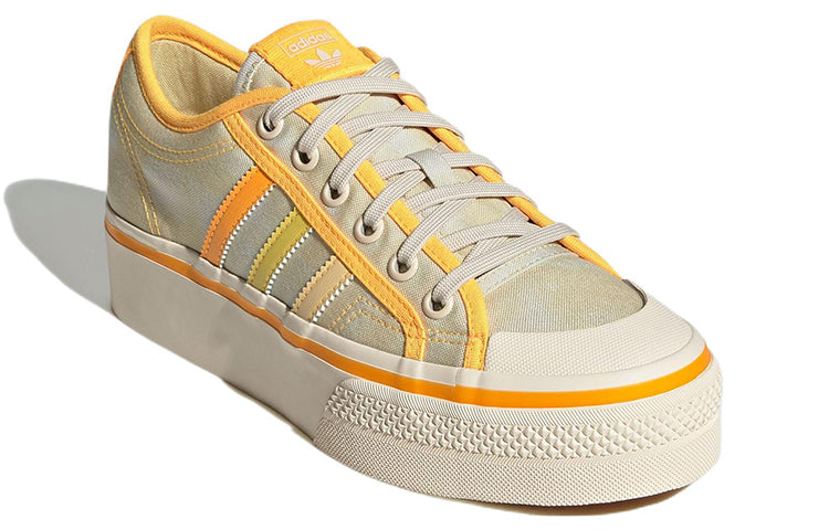 (WMNS) adidas Nizza Platform 'Almost Yellow Orange Tint' GX4607