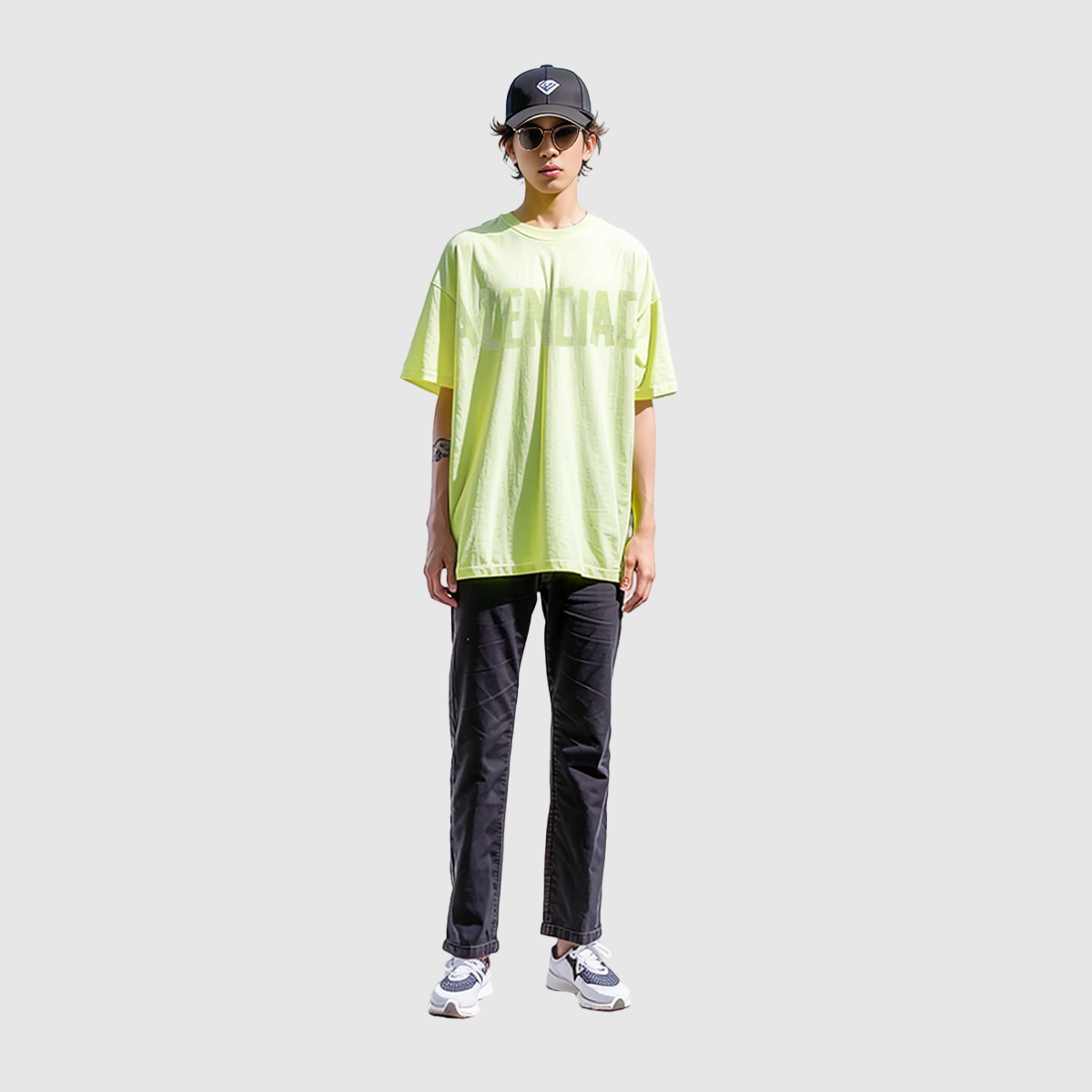 Balenciaga Tape Type T-shirt Medium Fit 'Fluo Yellow' 739784TOVA97204