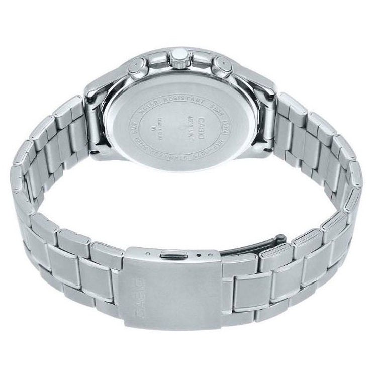 CASIO Steel Belt Waterproof Business Style Men Quartz Mens White Analog MTP-1375D-7A2VDF