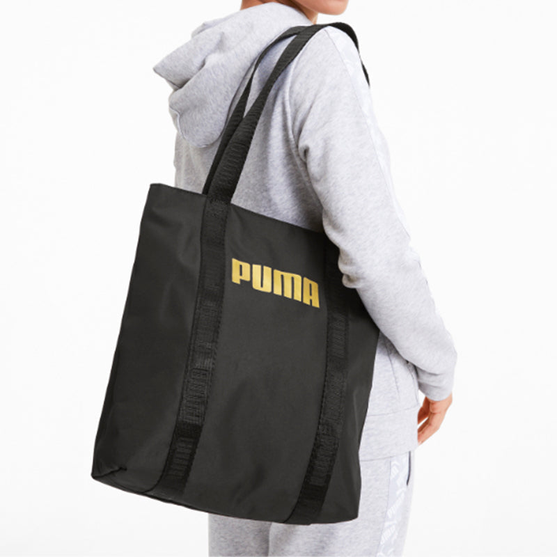 (WMNS) PUMA Core Base Shopper Bag 'Black Gold' 076948-01