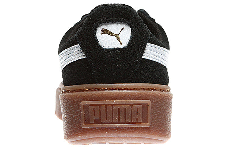 PUMA Suede Platform Sneakers 'Black Brown' 363906-02