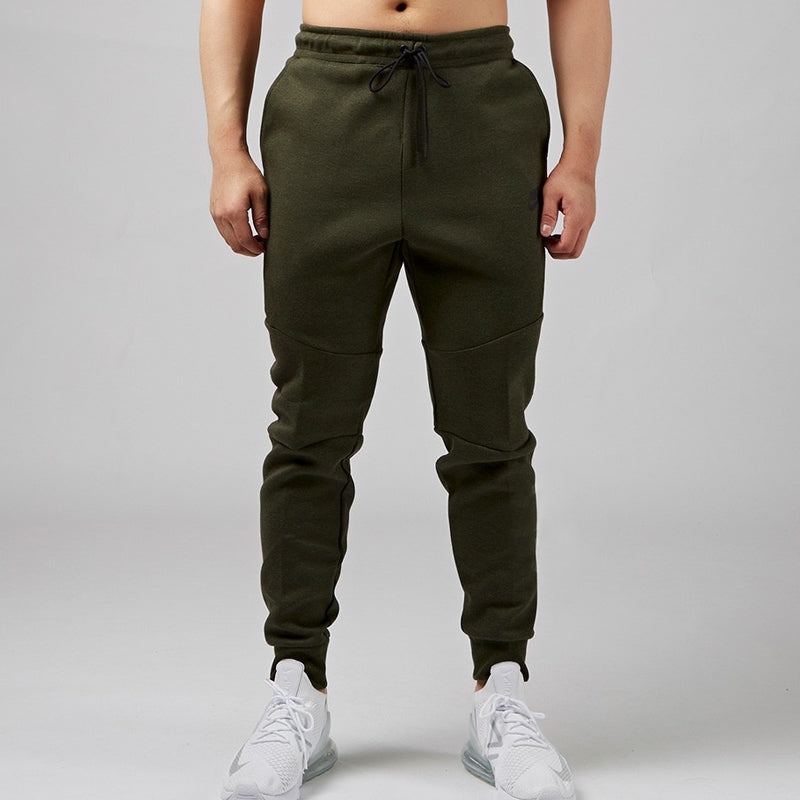 Nike Sportswear Tech Fleece Side Casual Sports Long Pants Green Army green 805163-355