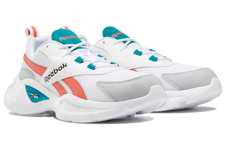 Reebok Royal Ec Ride 4 Wear-Resistant Non-Slip Low Top Shoes/Sneakers Unisex White Orange EF7746