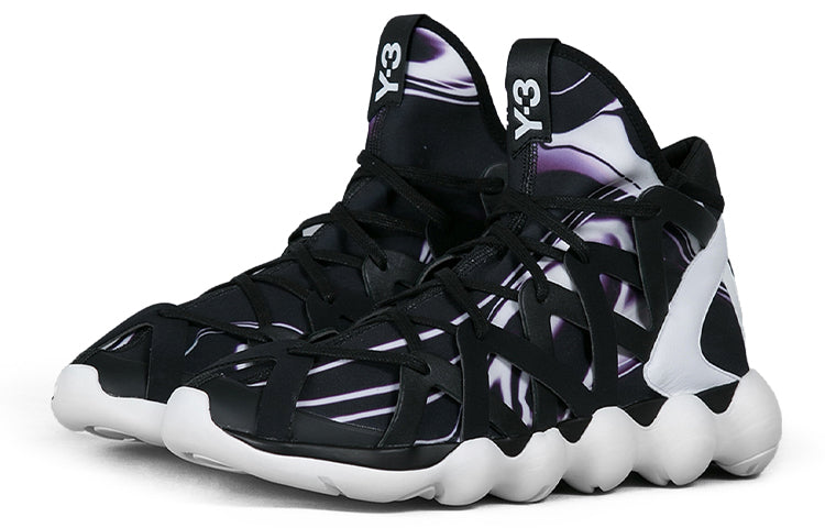 adidas Y-3 Kyujo High 'Black Purple White' AQ5546