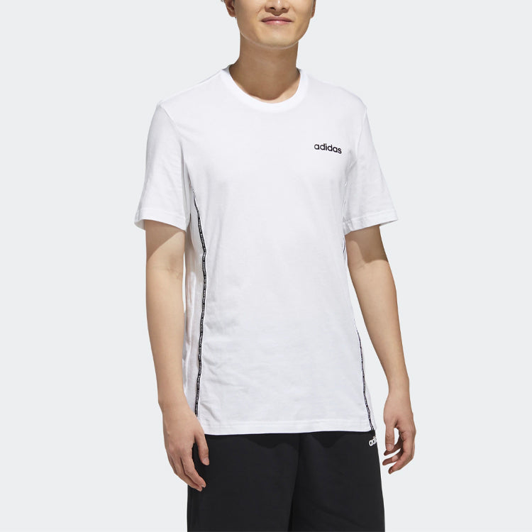 adidas Training Running Sports Round Neck Short Sleeve White FS9758