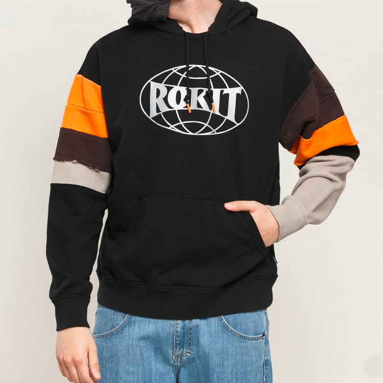 Men's Converse x Rokit Pullover Crossover Splicing Black 10019279-A01