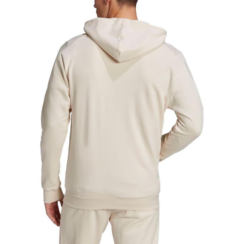 Men's adidas Geometry Logo Printing Long Sleeves Japanese Version Creamy White HA1411