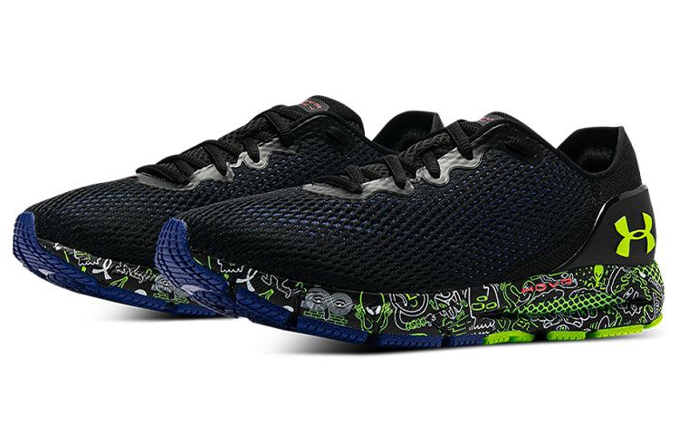 (WMNS) Under Armour Hovr Sonic 4 FnRn CN Sports Shoes Black/Green 3025226-001