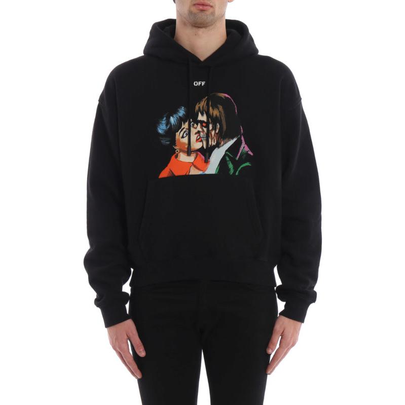Off-White Kiss Printing Black OMBB037R19B970031088