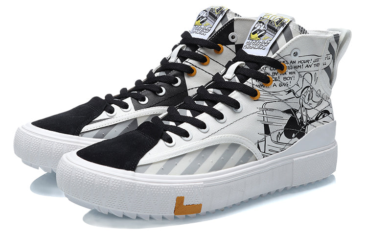 Li-Ning Classic Canvas Hi x Disney 'White Black' AGCR179-3