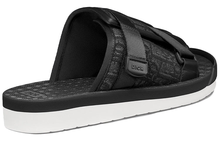 DIOR Alpha Flat Black Sandals 'Black' 3SA081YXV_H969