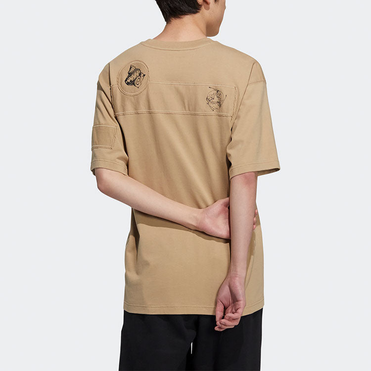 adidas originals Pattern Logo Round Neck Short Sleeve HA1494