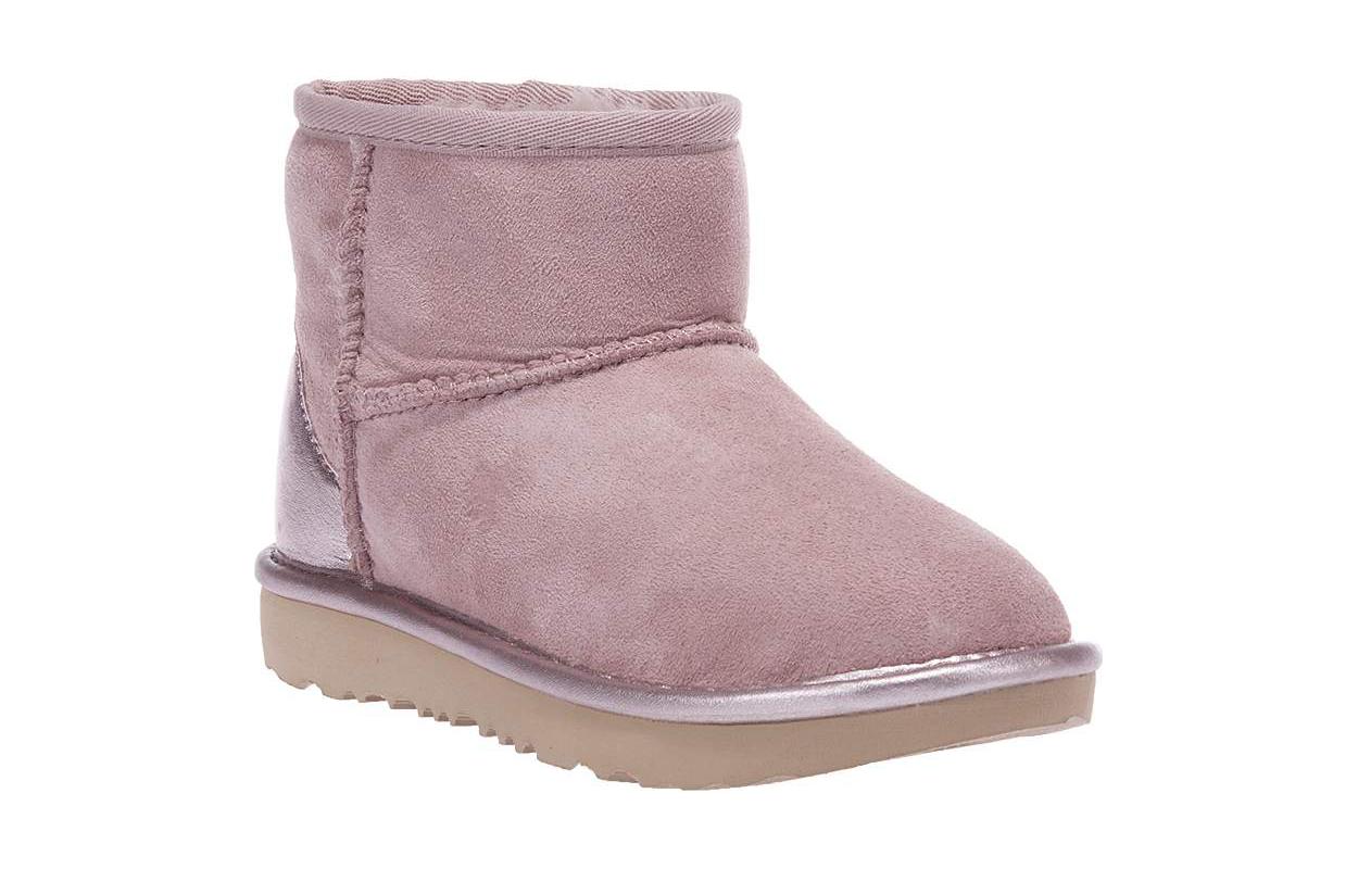 (GS) UGG Classic Mini Shine 'Pink Rose' 1130778K-RSGRY