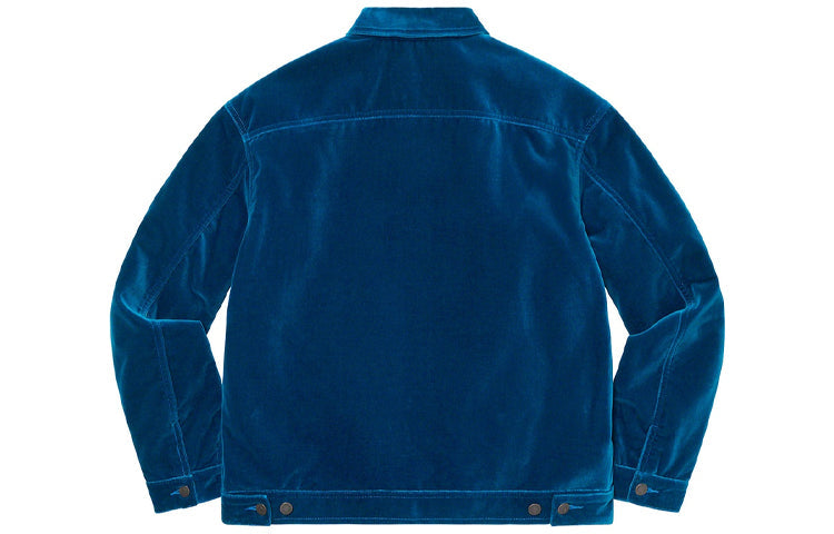 Supreme Velvet Work Jacket 'Blue' SUP-FW20-278