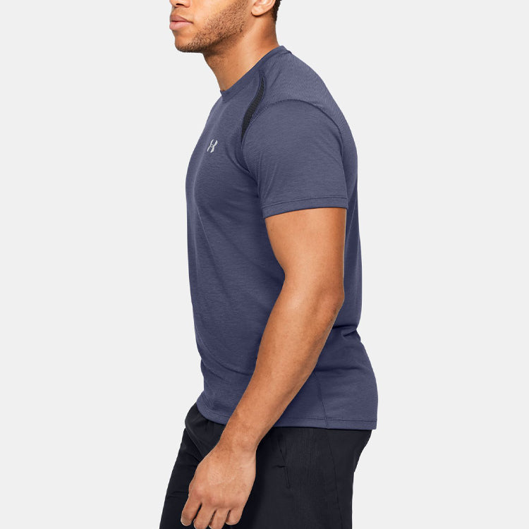 Men's Under Armour Streaker Series Running Sports Short Sleeve Blue 1326579-497