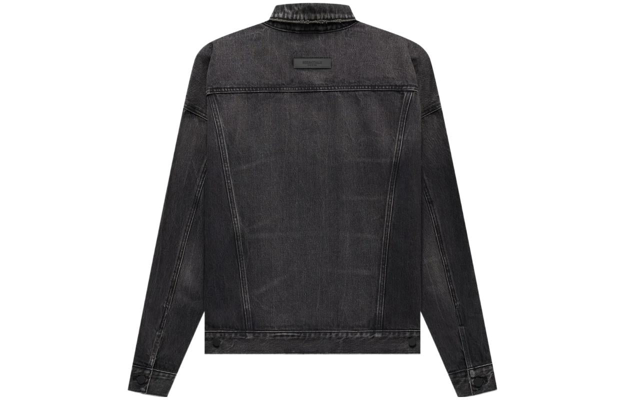 Fear of God Essentials SS22 Denim Jacket 'Black' FOG-SS22-291