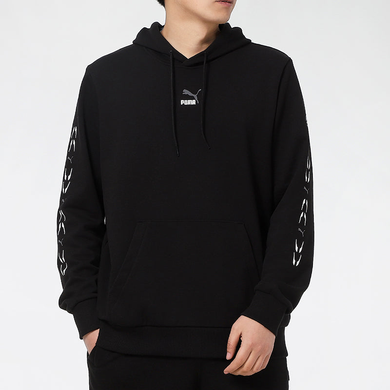 PUMA Graphic Hoodie 'Black White' 531243-01