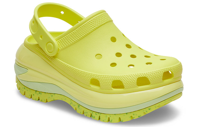 (WMNS) Crocs Classic Crush Clogs 'Fluorescent Green' 207988-76M