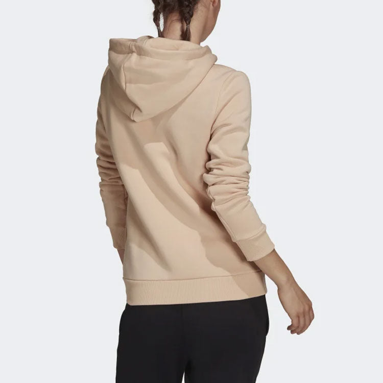 (WMNS) adidas Logo Printing Hoodie Beige H07891