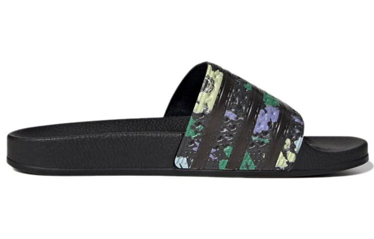(WMNS) adidas Adilette Slide 'Black Floral' H00141