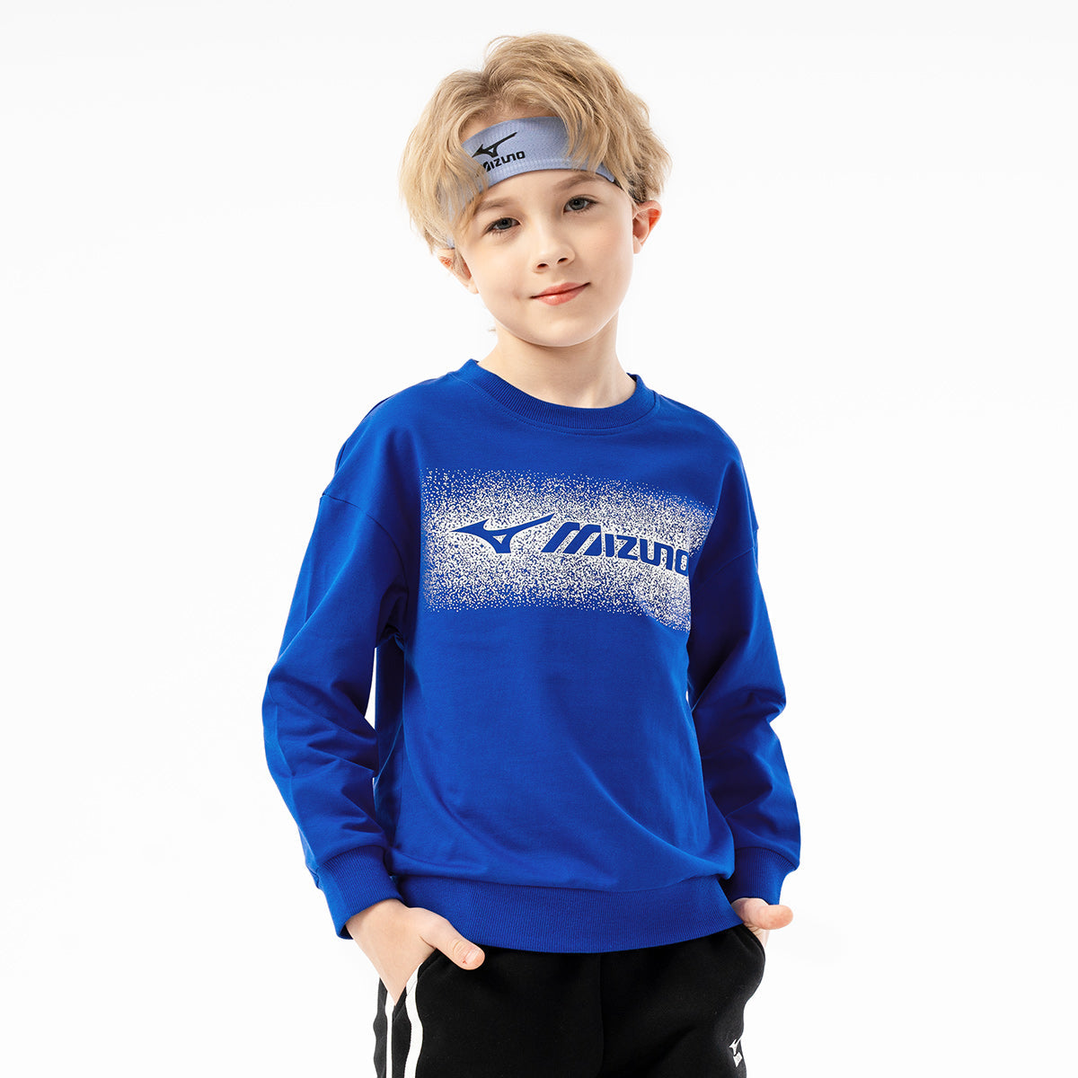 (GS) Mizuno Graphic Sweater 'Blue' 32CA3924
