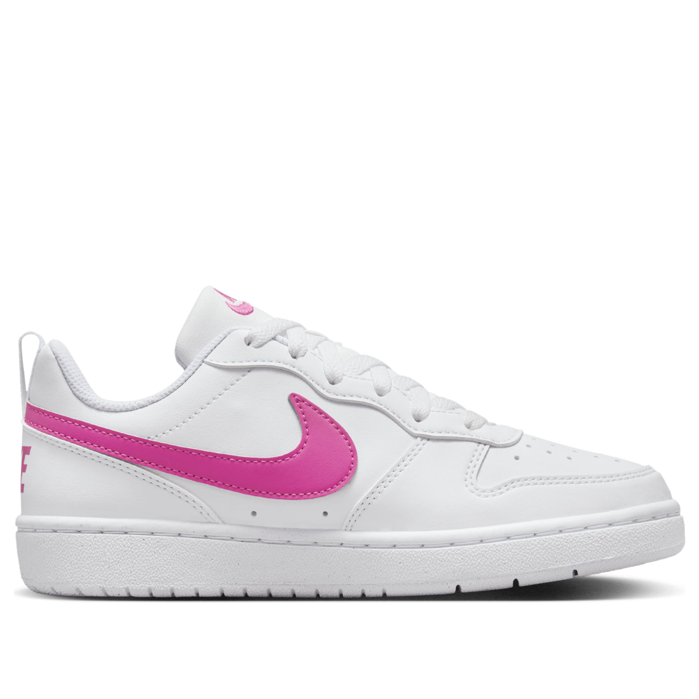 (GS) Nike Court Borough Low Recraft 'White Laser Fuchsia' DV5456-113
