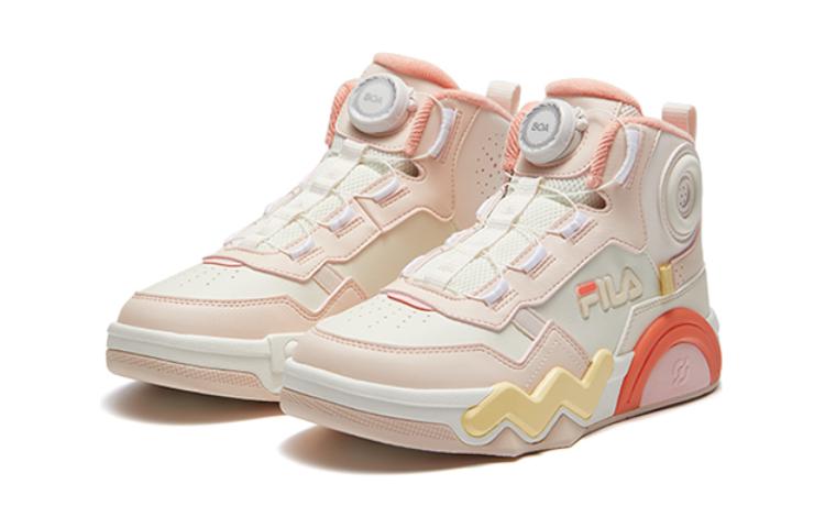 (GS) FILA Memphis Board Shoes 'White Pink' K15G341306FGC