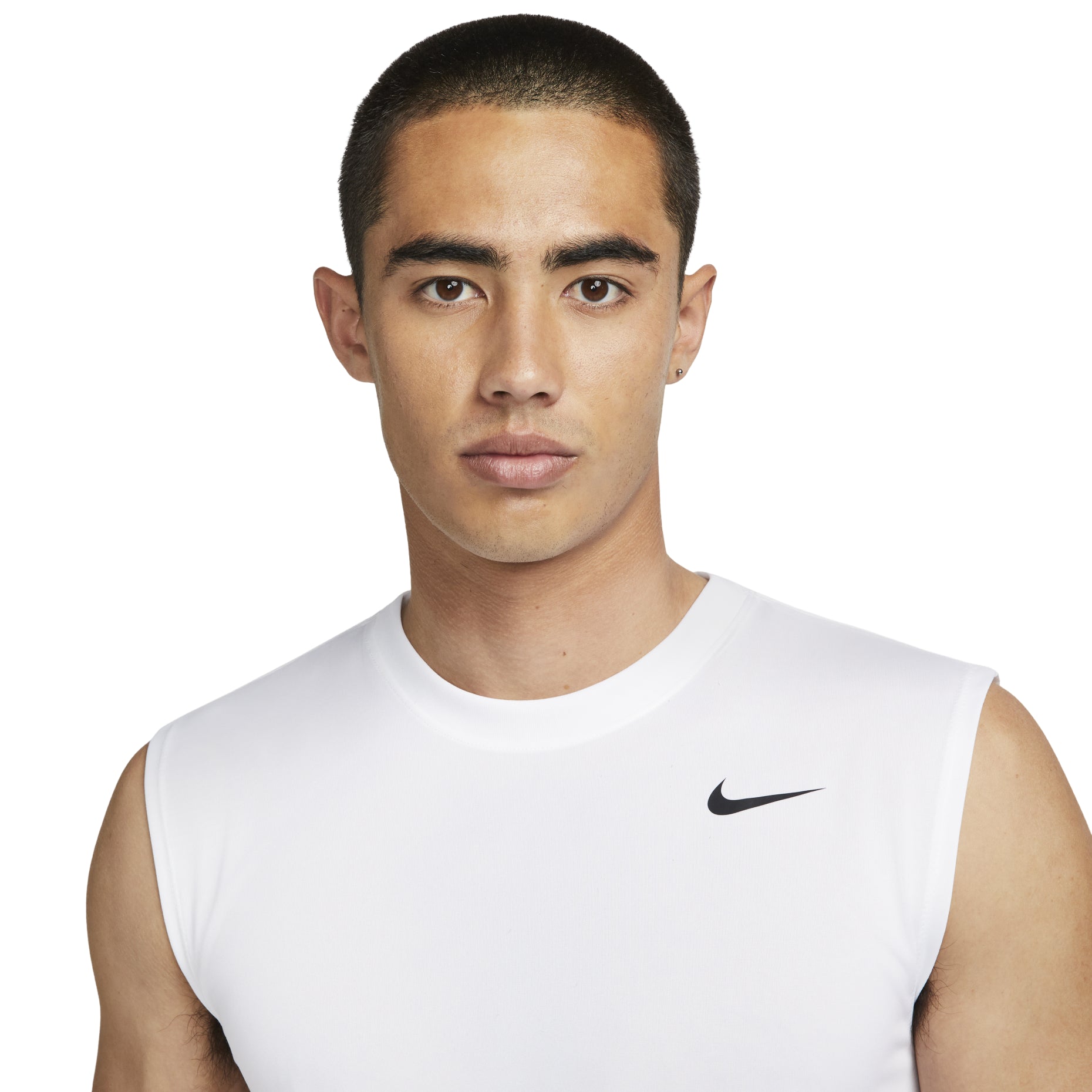 Nike Dri-FIT Legend Sleeveless T-Shirt 'White Black' DX0992-100