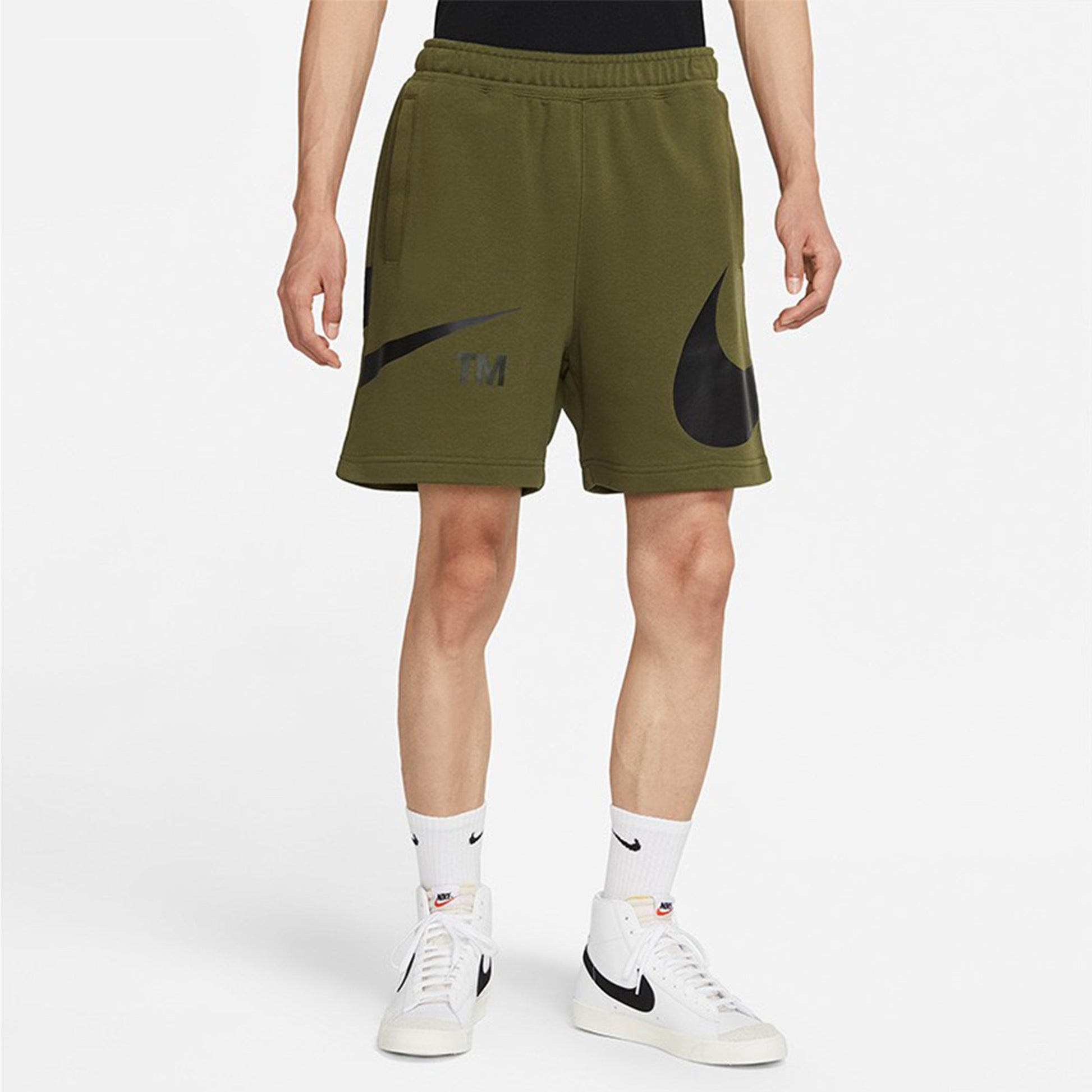 Nike Sportswear Swoosh Logo Sports Shorts Men's Green DD5998-326