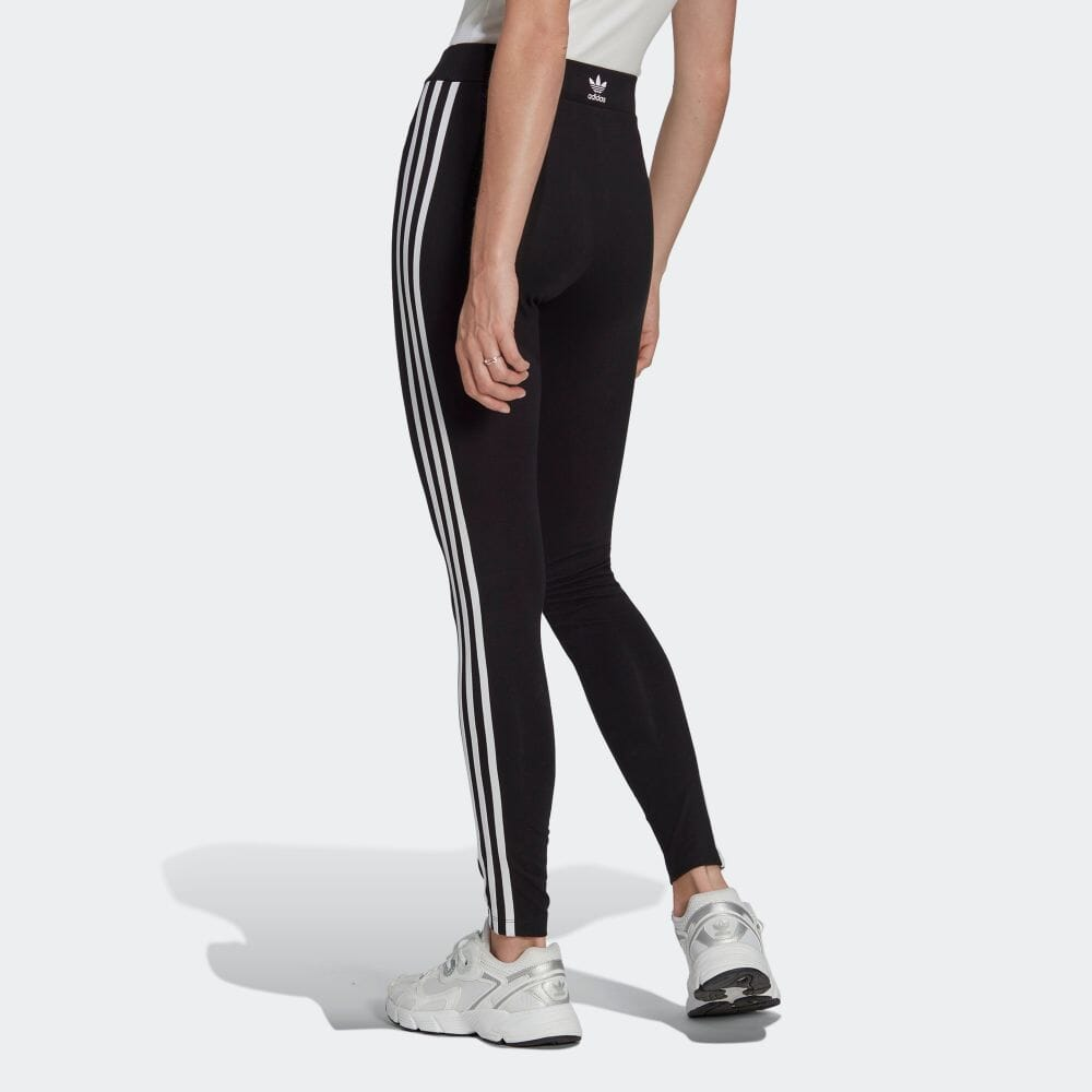 (WMNS) adidas Adicolor Classics 3-Stripes Leggings Asia Sizing 'Black White' IB7383