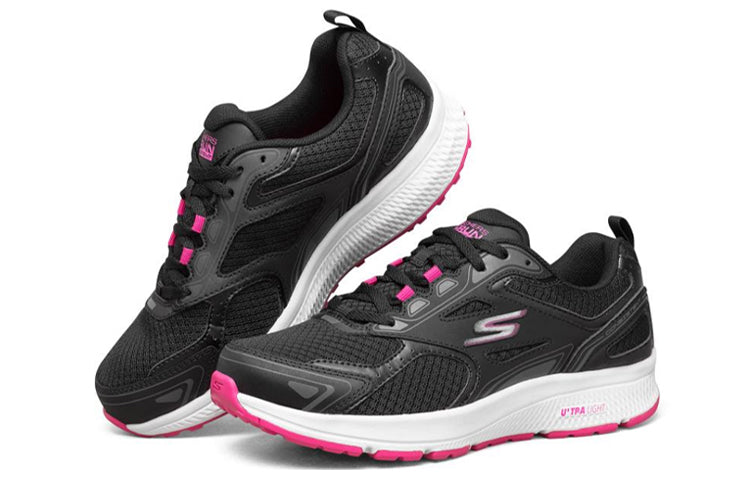 (WMNS) Skechers Go Run Consistent 'Black White Pink' 128075-BKPK