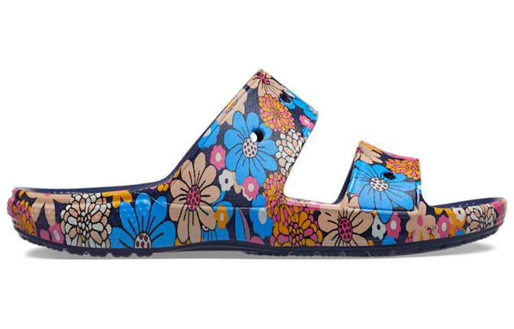 Crocs Classic Crocs Retro Floral Sandals 'Blue Multi' 208975-4HQ