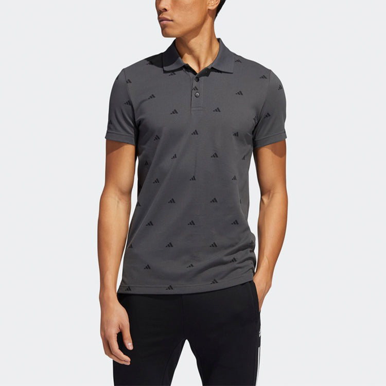 adidas Sports Short Sleeve Polo Shirt Gray FT2801