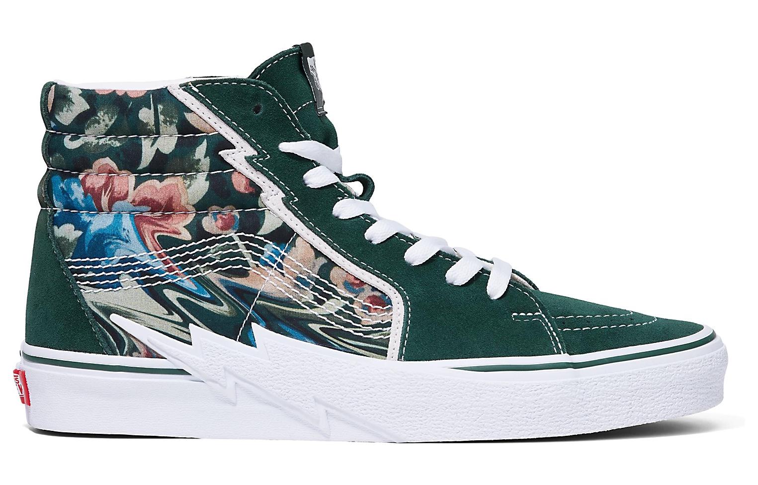 Vans Sk8-Hi High Top Suede Sneakers 'Green Multi' VN0A5JIVYXH