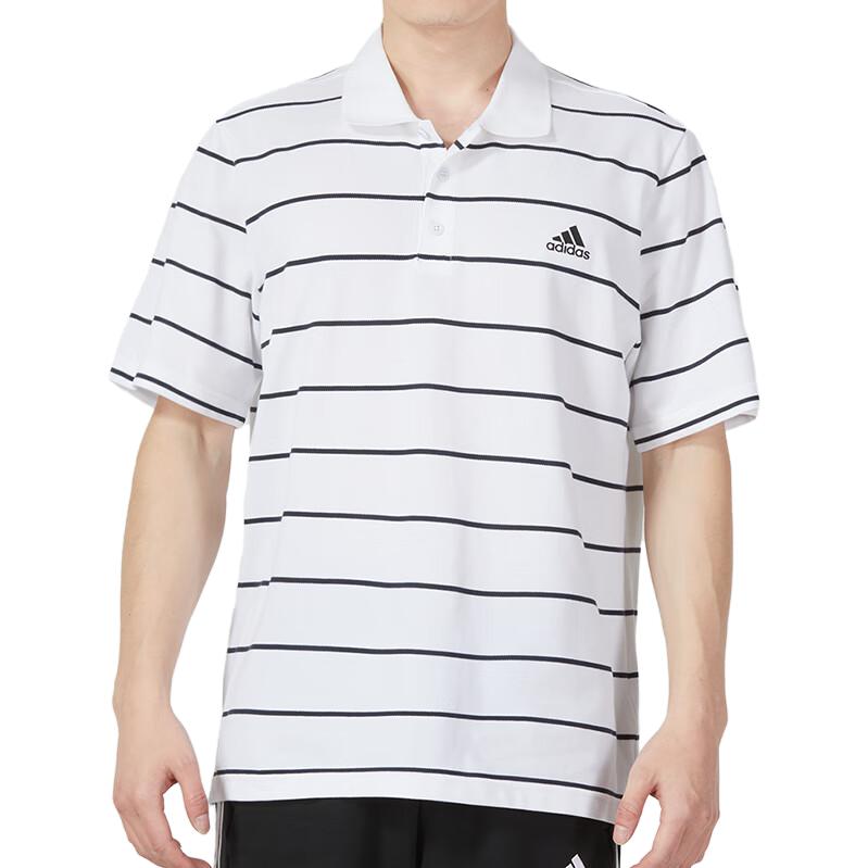 adidas FI Stripe Polo Shirts 'White Black' IA8166