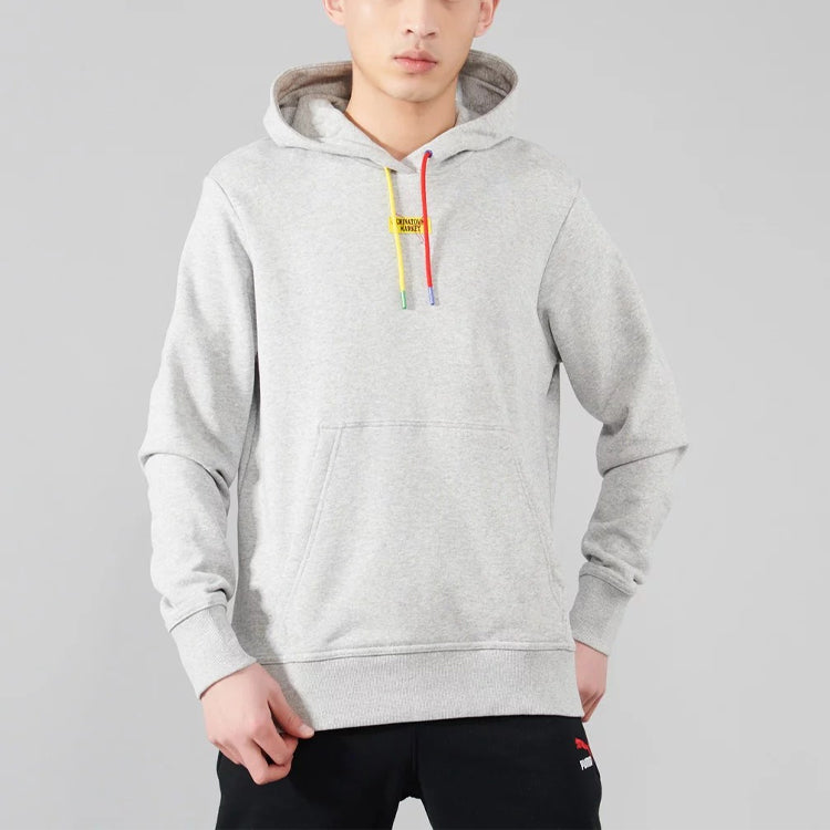 PUMA x Chinatown Market Hoodie 'Grey Yellow' 595625-04