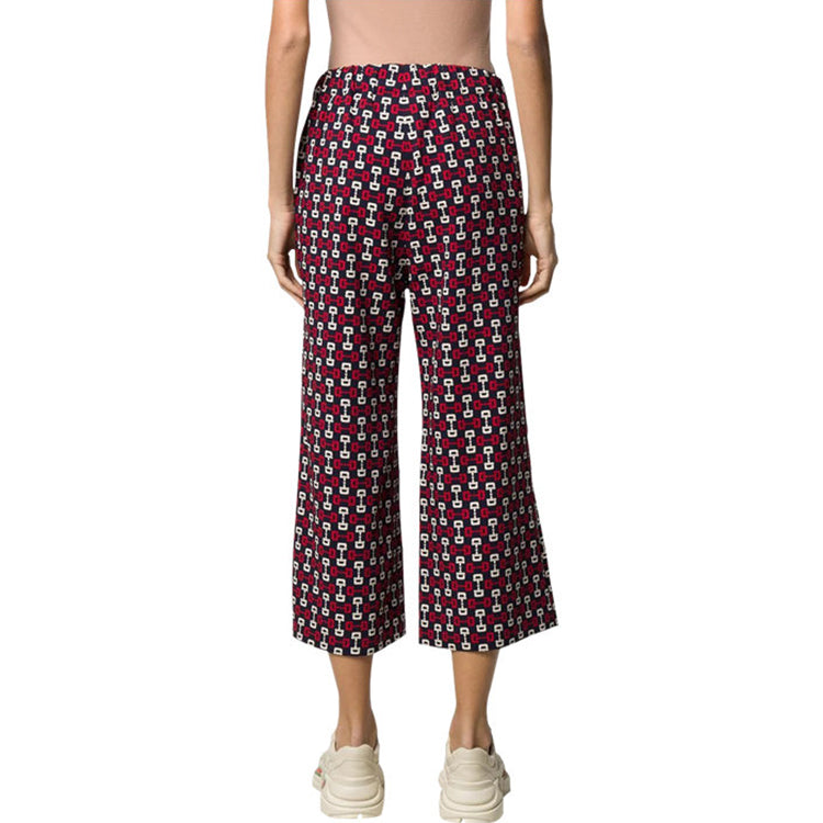 (WMNS) Gucci Horse Button Print Pants Multicolor 602327-ZADJ3-4558