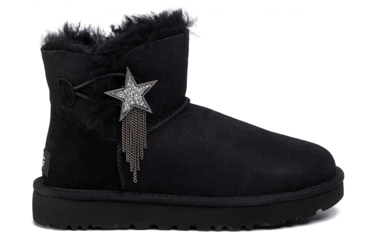 (WMNS) UGG Mini Bailey Star Snow Boots Black 1108930-BLK